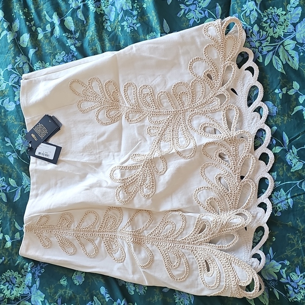 Maje Janetty Embroidered skirt